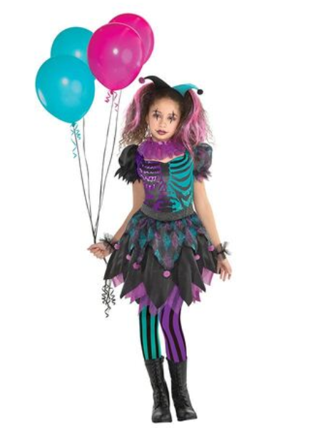 Haunted Harlequin child costume