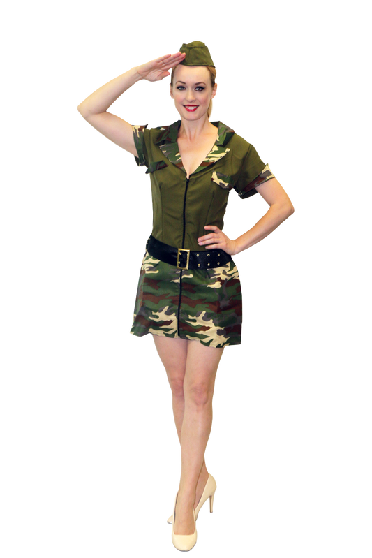Army Girl - Adult Costume