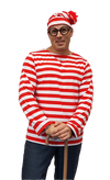 Where's Wally/Wallace/Waldo Adult Costume