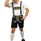 POPULAR Men's lederhosen costume black or brown - adult