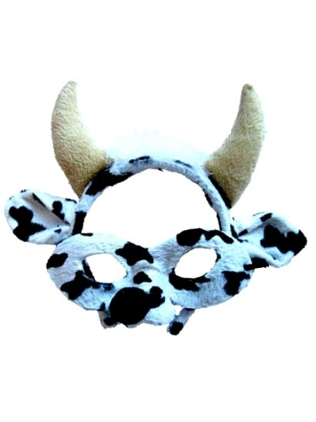 Cow headband and mask set