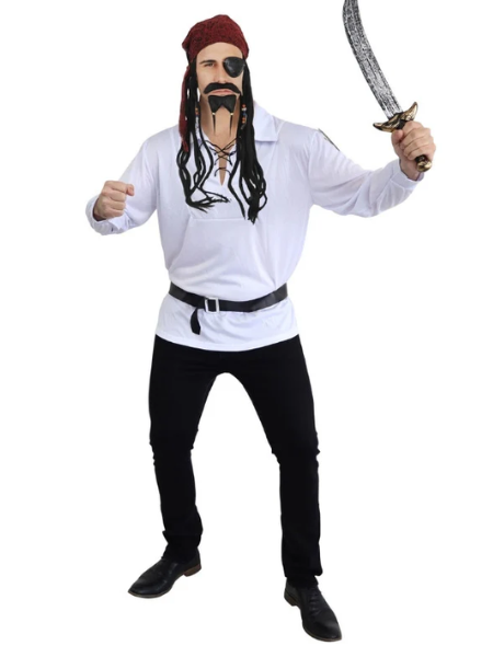 White Pirate Shirt - Adult