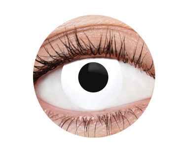 White Deranged 1 contact Lenses