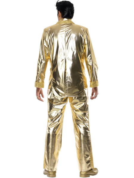 ELVIS PRESLEY LICENCED GOLD SUIT COSTUME