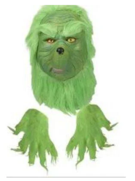 Grinch Mask and Gloves set