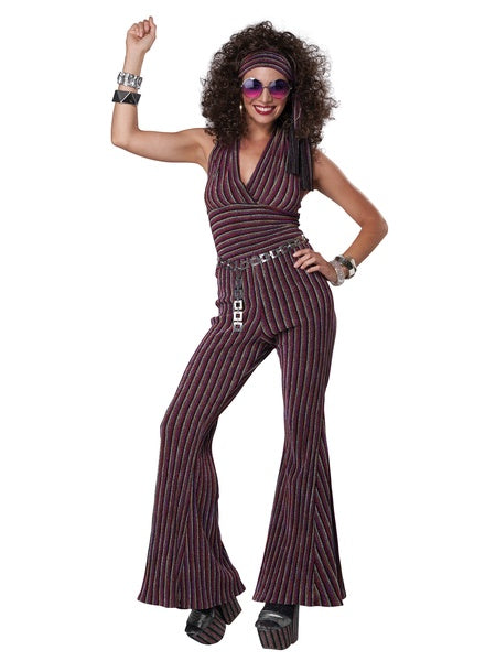 70's Halter Pant Set Costume - Adult