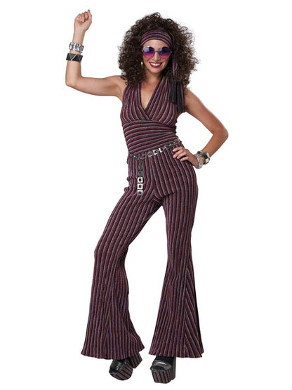 70's Halter Pant Set Costume - Adult