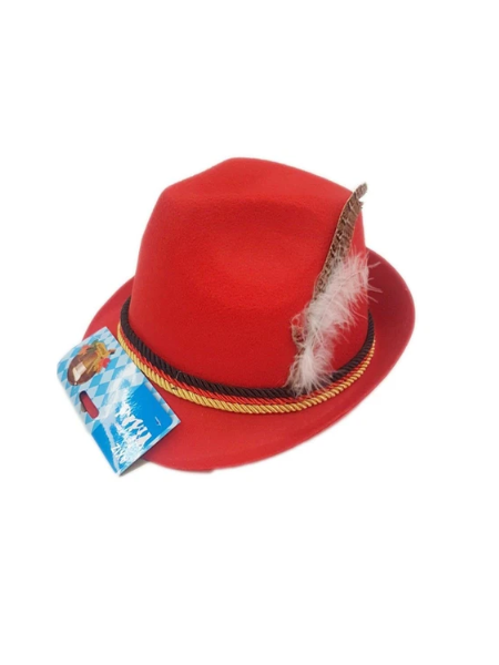 Oktoberfest red fedora