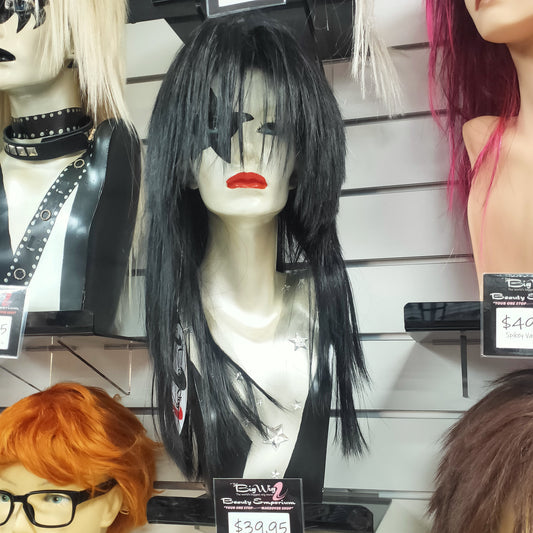 KISS inspired wig black