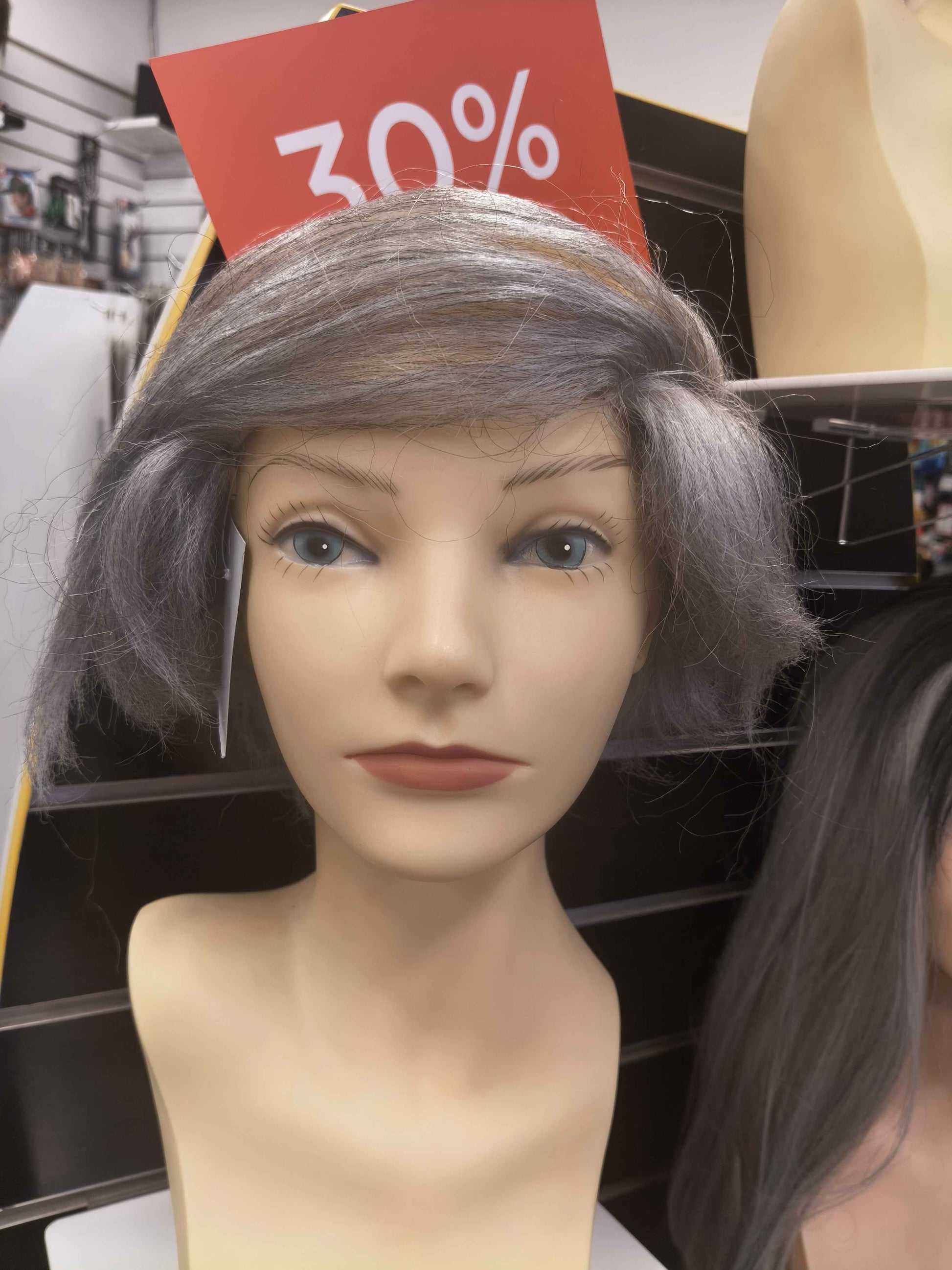 Grey Combover wig