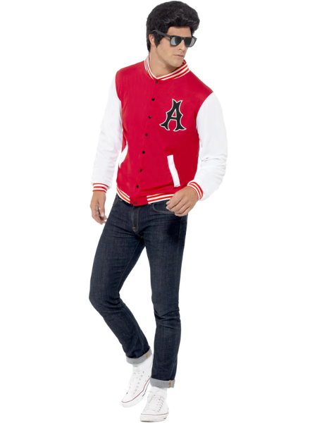 1950s College Jock Letterman Jacket Happy Days