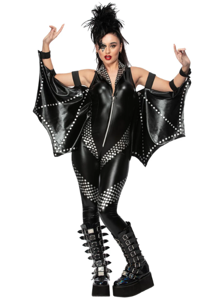 Rockstar jumpsuit KISS, rocker womans - Adult
