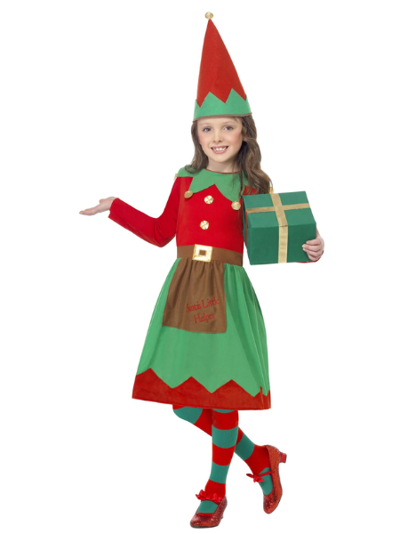Santa's little helper child costume elf