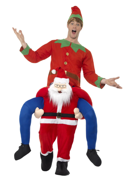 Carry me Piggy back Santa Christmas costume
