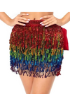 RAINBOW WRAP AROUND SEQUIN SKIRT