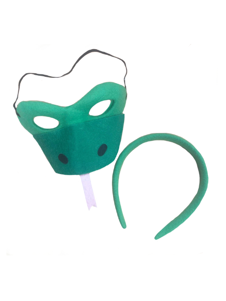 Snake headband and mask set
