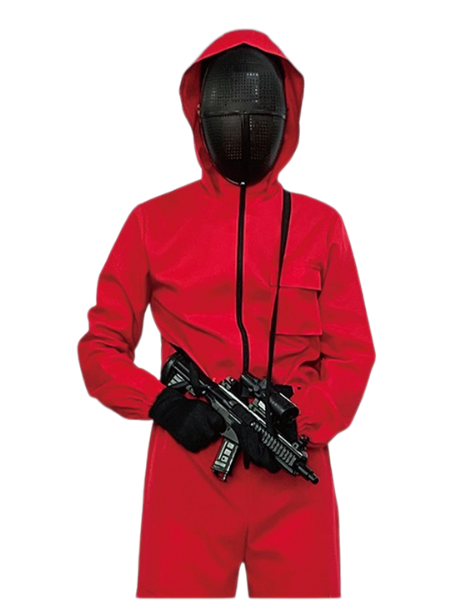 Masked Guard inspired Squid game jumpsuit - Adult