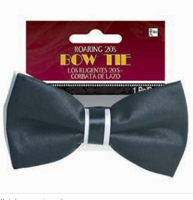 Black and white bow tie