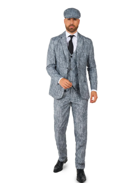 Suitmeister 20's Gangster Grey Suit - Adult