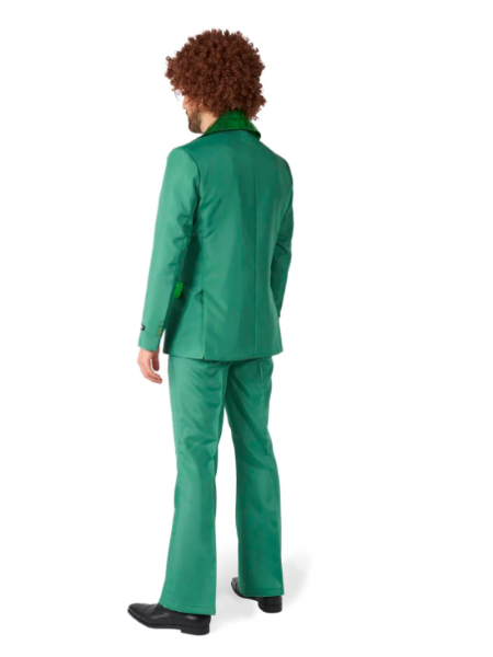 Green deluxe disco suit with sequins