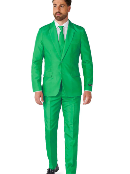 Solid Green Deluxe Suit adult