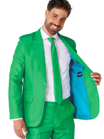 Solid Green Deluxe Suit adult
