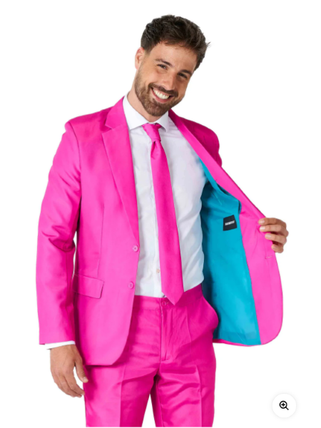 Funky deluxe pink suit - adult