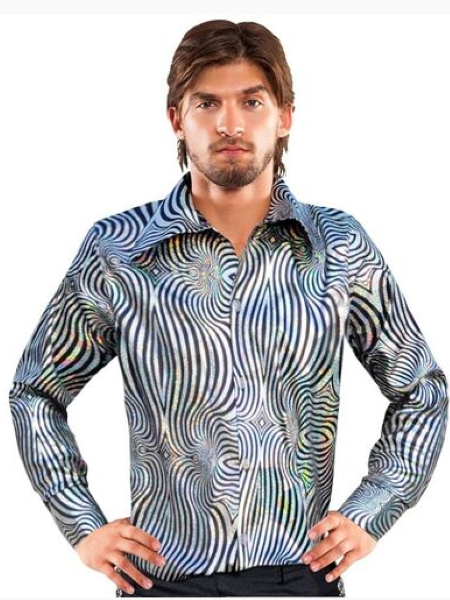 Silver fever disco shirt
