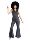 Disco jumpsuit with rainbow sequins