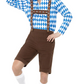 Bavarian beer man blue- adult