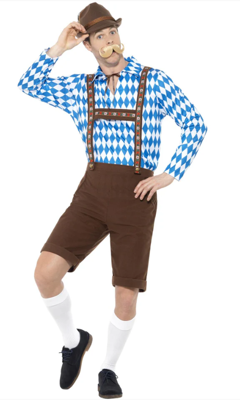 Bavarian beer man blue- adult