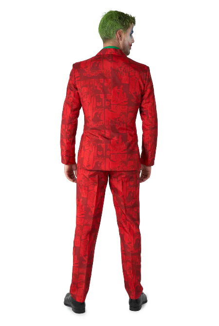 Scarlet Joker Mens Deluxe Villain Costume Suit