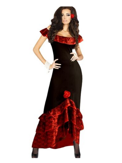 Hot Salsa Flamenco Dress - Adult