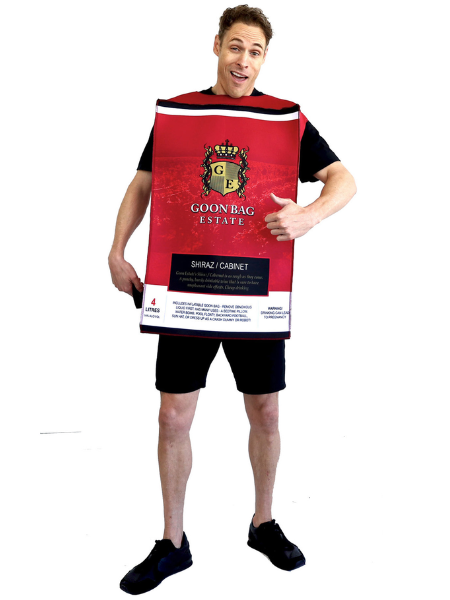 Aussie Wine cask costume adult