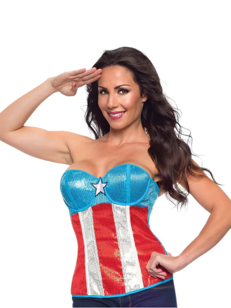 American Dream sequin corset