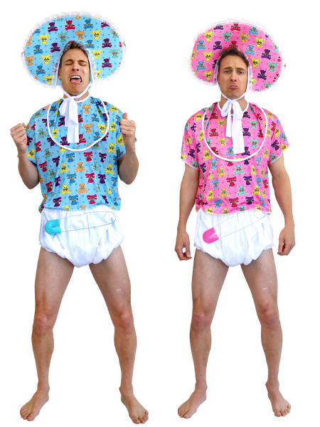 Baby costume - Blue or pink - Adult