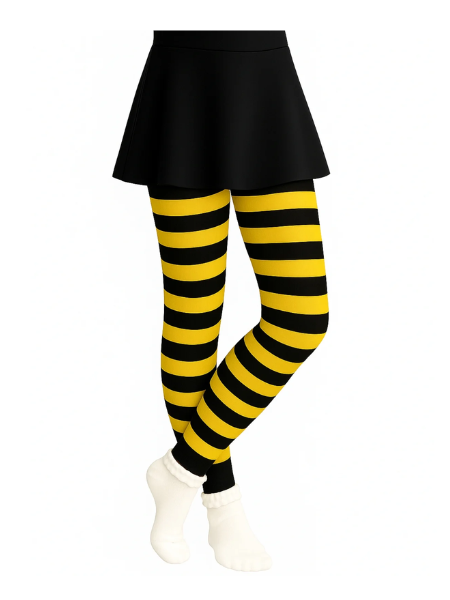 Bumblebee tights child - Black and yellow