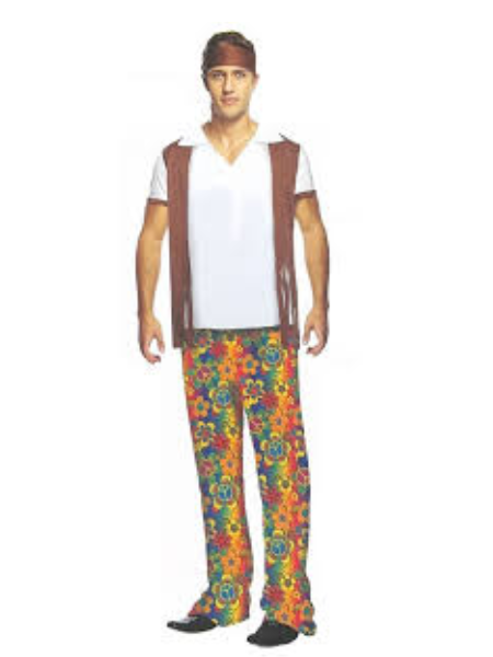 Hippie guy costume - Adult