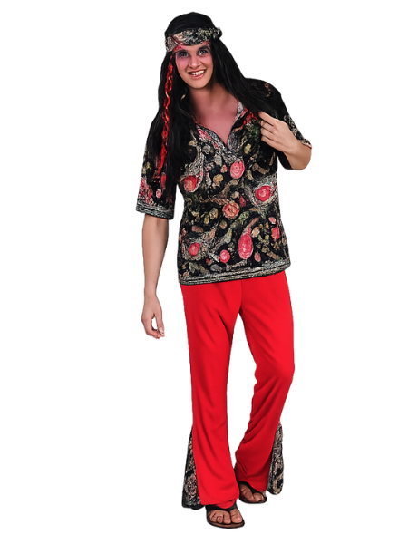 70s Hippie dude costume- Adult