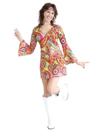 Groovy Hippie dress costume - Adult