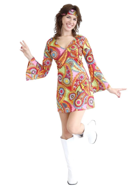 Groovy Hippie dress costume - Adult