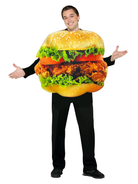 Chicken Burger costume - Adult