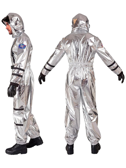 Astronaut Man Silver Costume - Adult