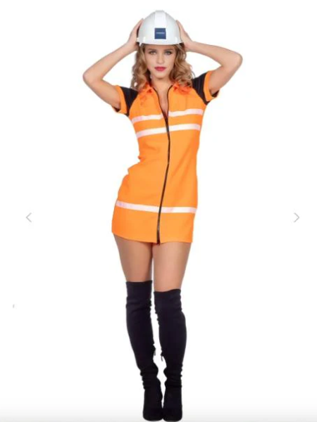 Highway Worker Woman Costume - Adult