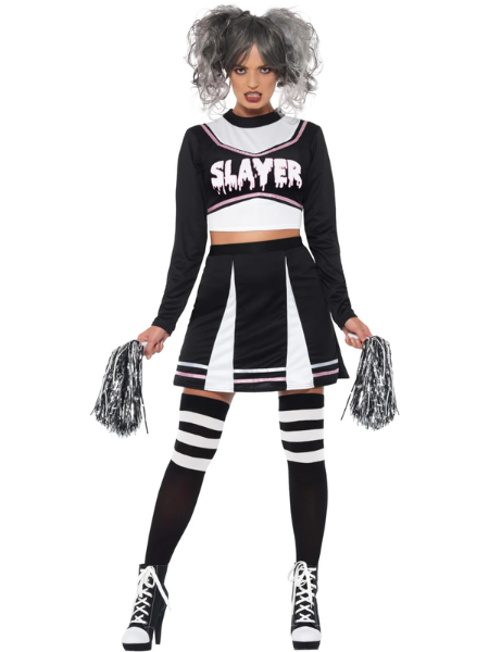 Gothic Cheerleader Costume Adult
