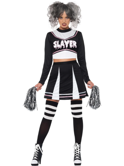 Gothic Cheerleader Costume Adult
