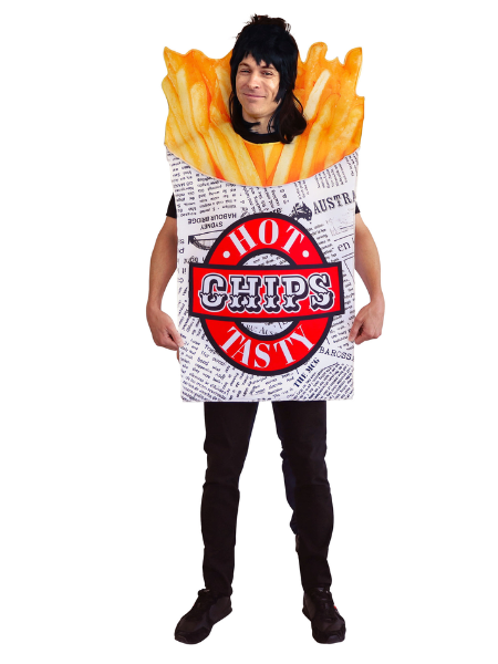 Aussie hot chips costume - Adult