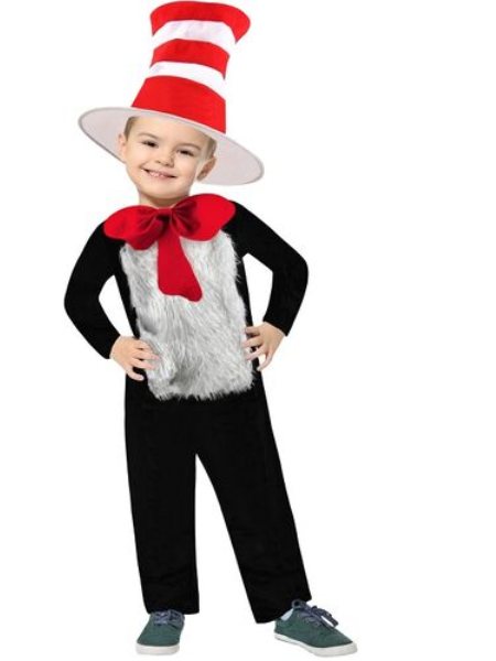 Cat boy Cat in the hat inspired costume - Child