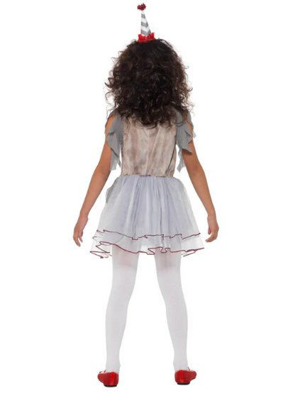 Vintage clown girl costume child