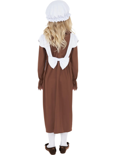 Victorian poor girl costume Brown - Child
